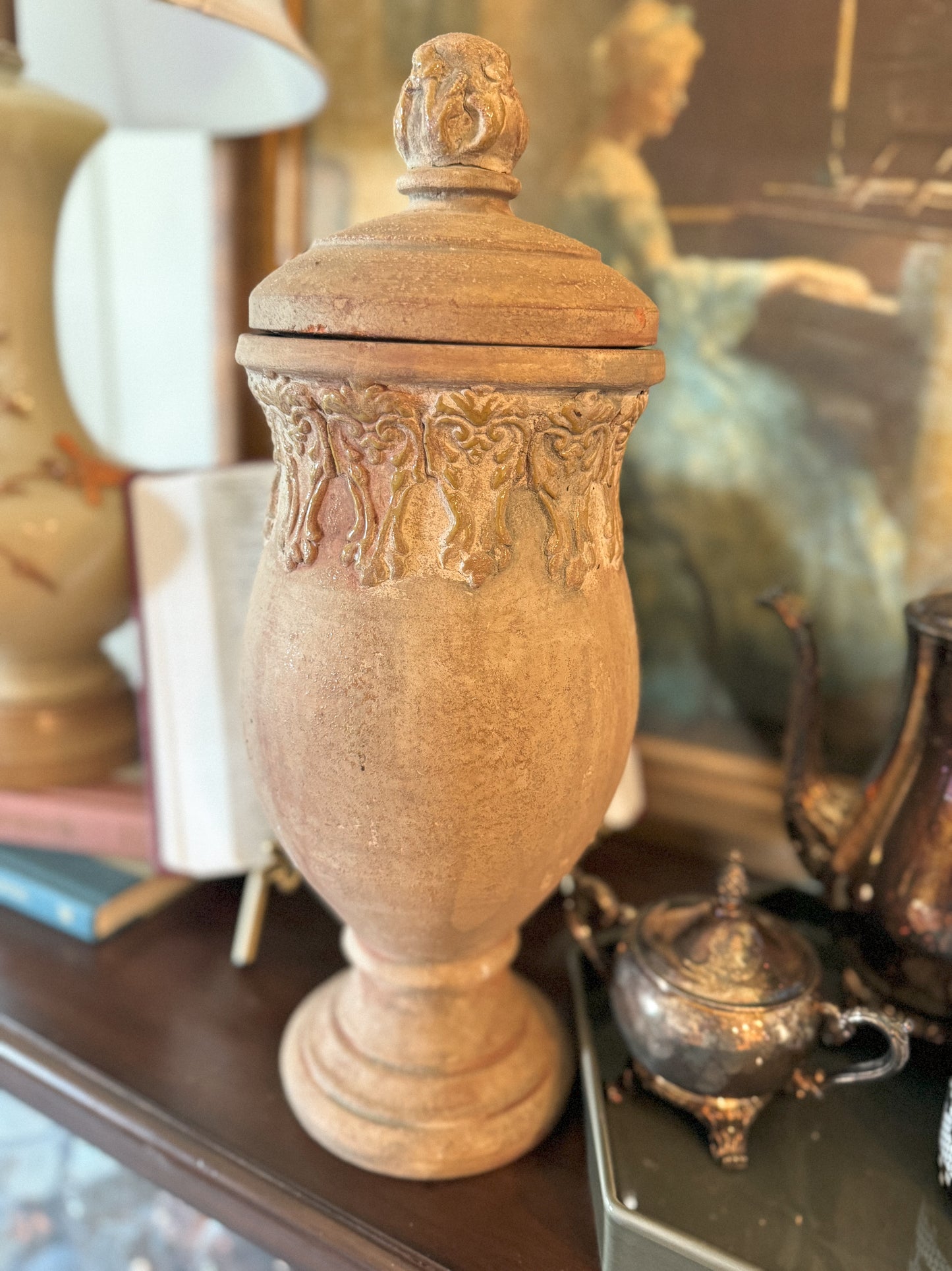 Terra Cotta Urn 16” | Vintage