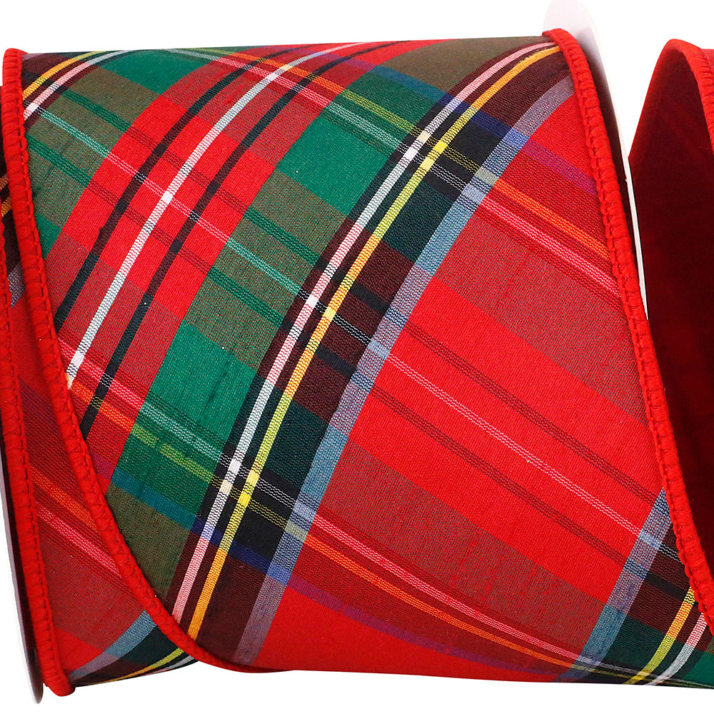 Plaid Dupioni Classic Wired | 4"