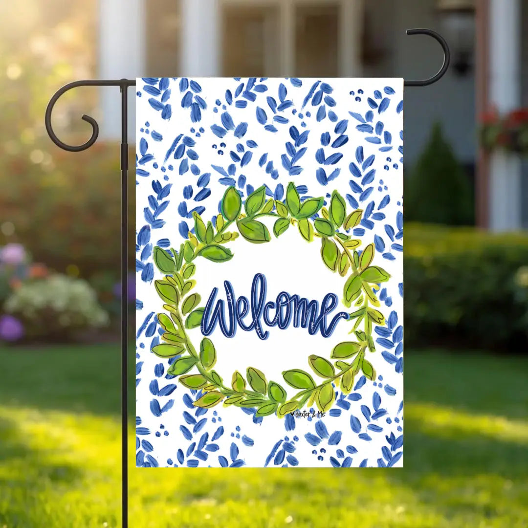 Willow and Green Garden Flag