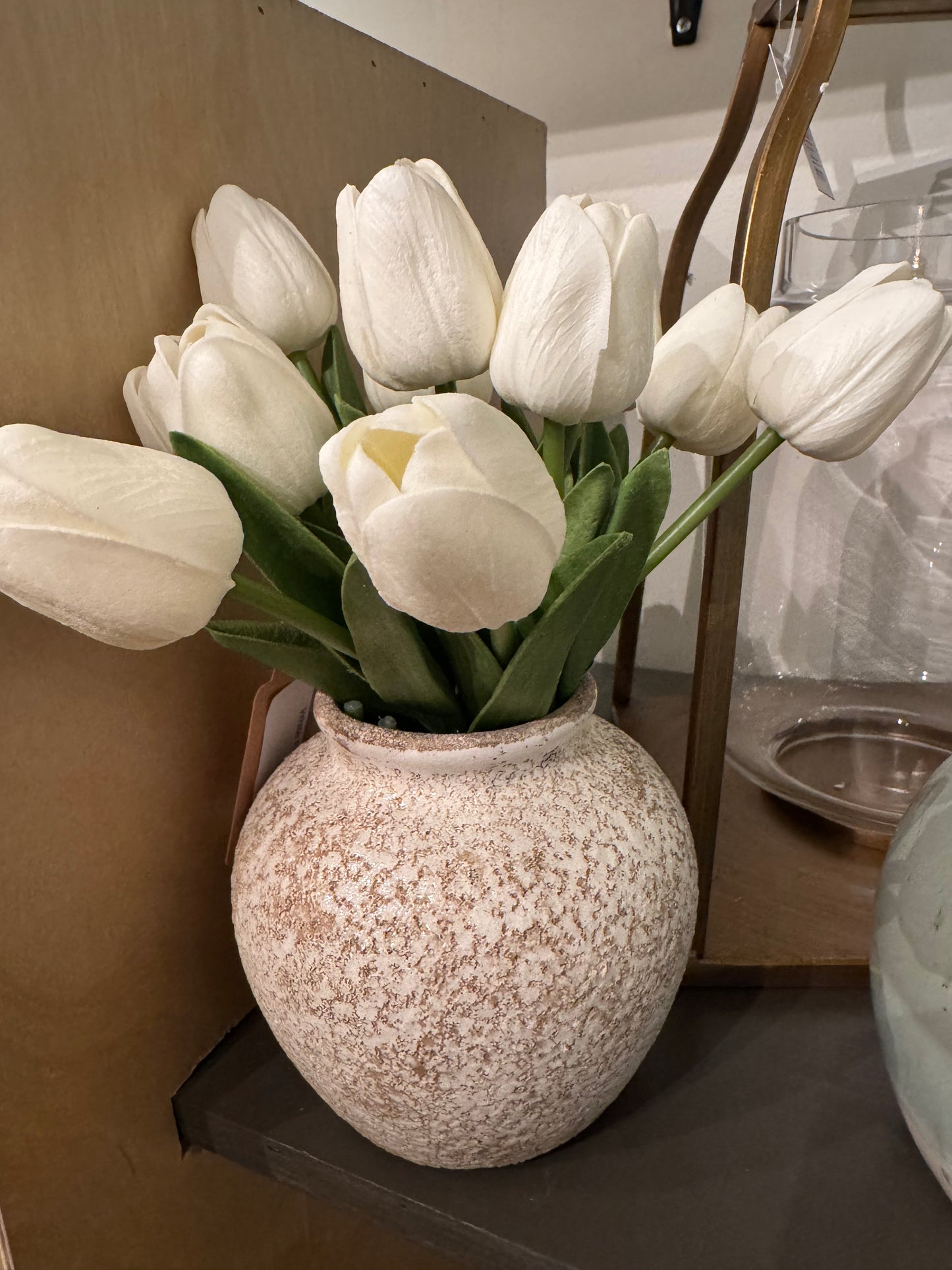 White Real Touch Tulip