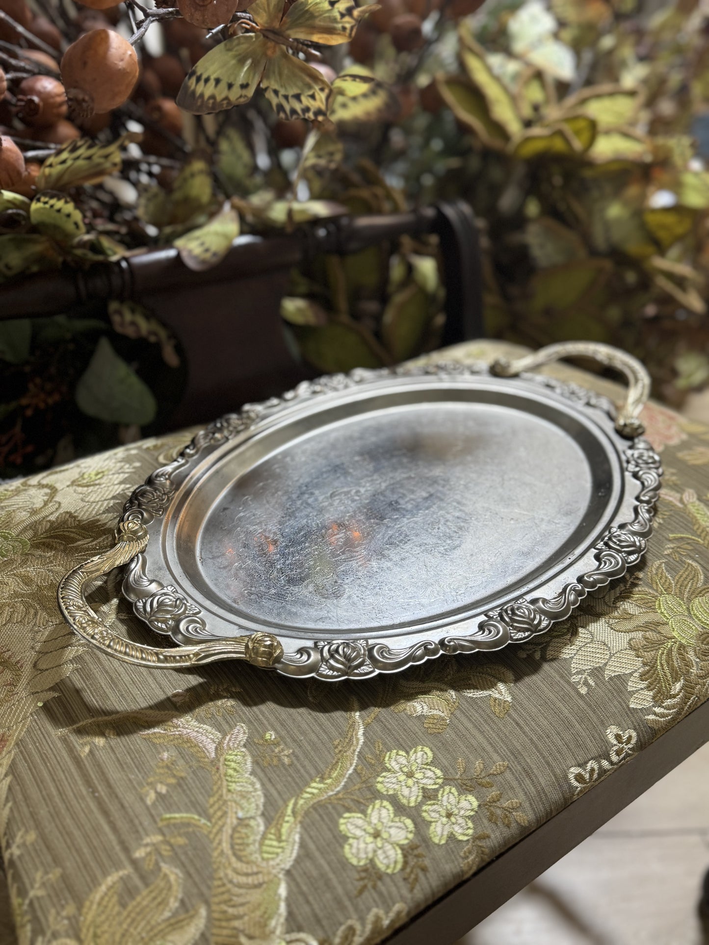 Mixed Metal Tray | Vintage