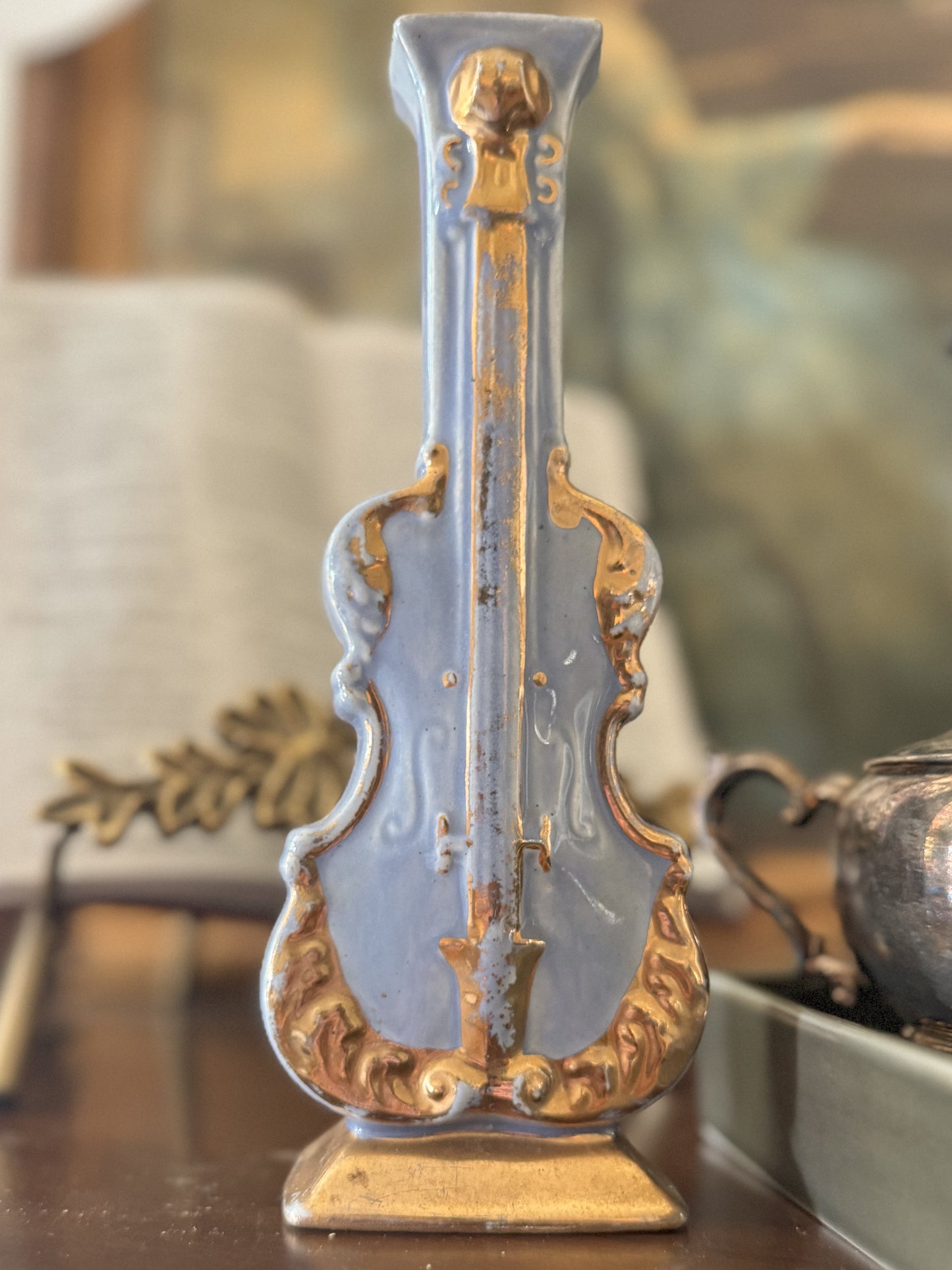 Violin/ Cello Wall Pocket Vase | Vintage