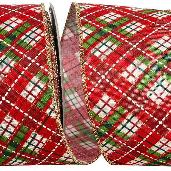 Plaid Printed Stitches Wired | 2.5"