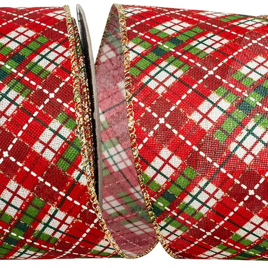 Plaid Printed Stitches Wired | 2.5"