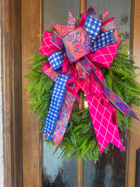 Bead Grass Wreath | 26” UV Resistant