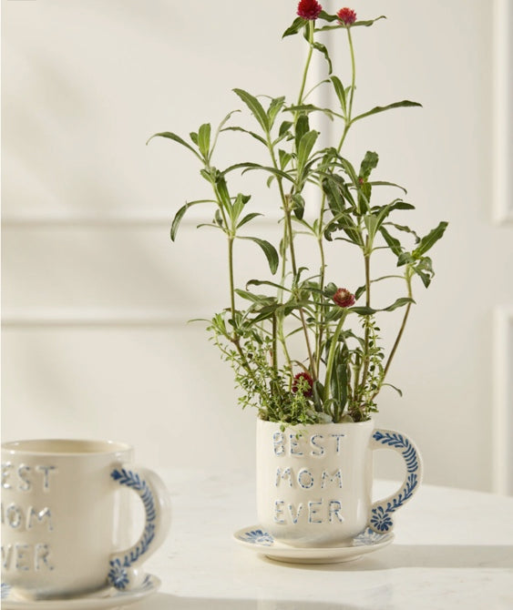 Best Mom Ever Mug with Saucer