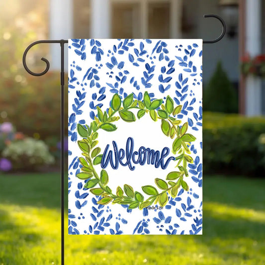 Willow and Green Garden Flag
