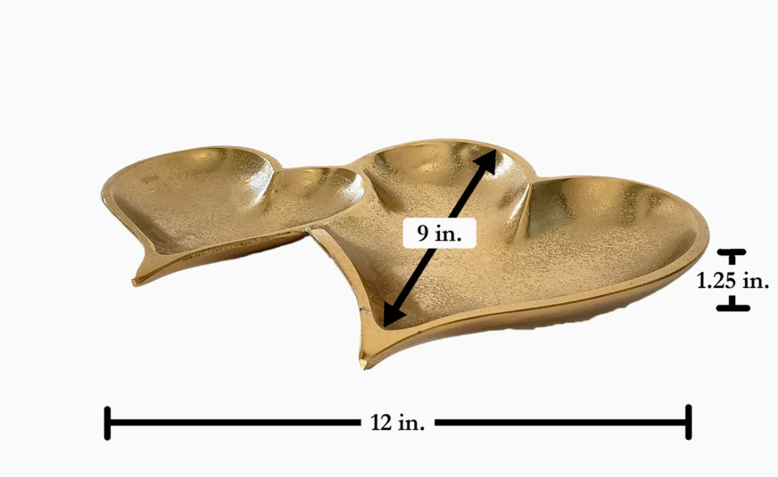 Gold Heart Tray