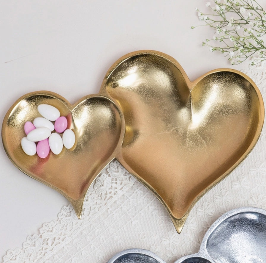 Gold Heart Tray