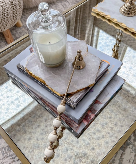 Gold Beaded Candle Snuffer