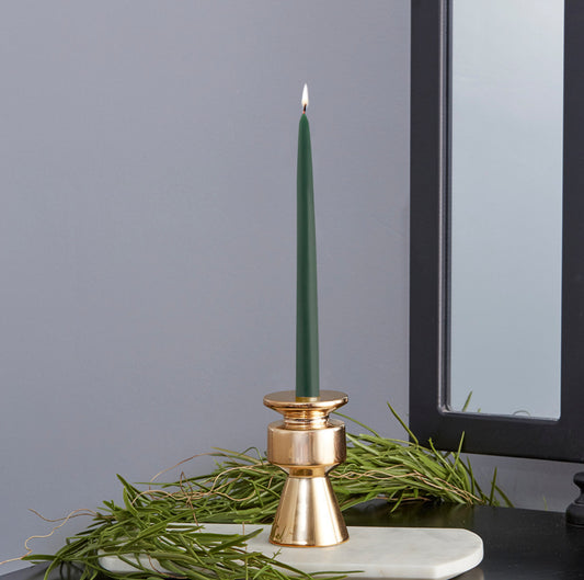 Dark Green Candle Taper | 9in