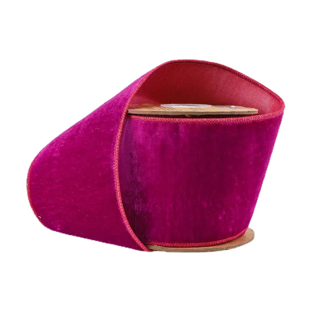 Hot Pink Wired Velvet | 4"
