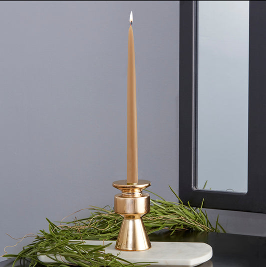 Taupe Candle Taper | 9in