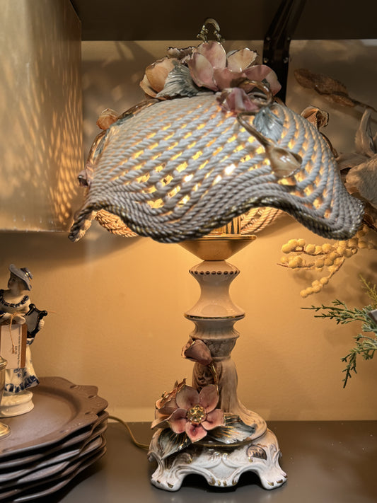 Italian Porcelain Lamp | Vintage