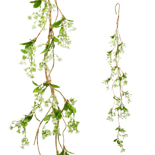 White Flowering Garland | 5'